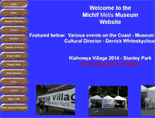 Tablet Screenshot of michifmetismuseum.org